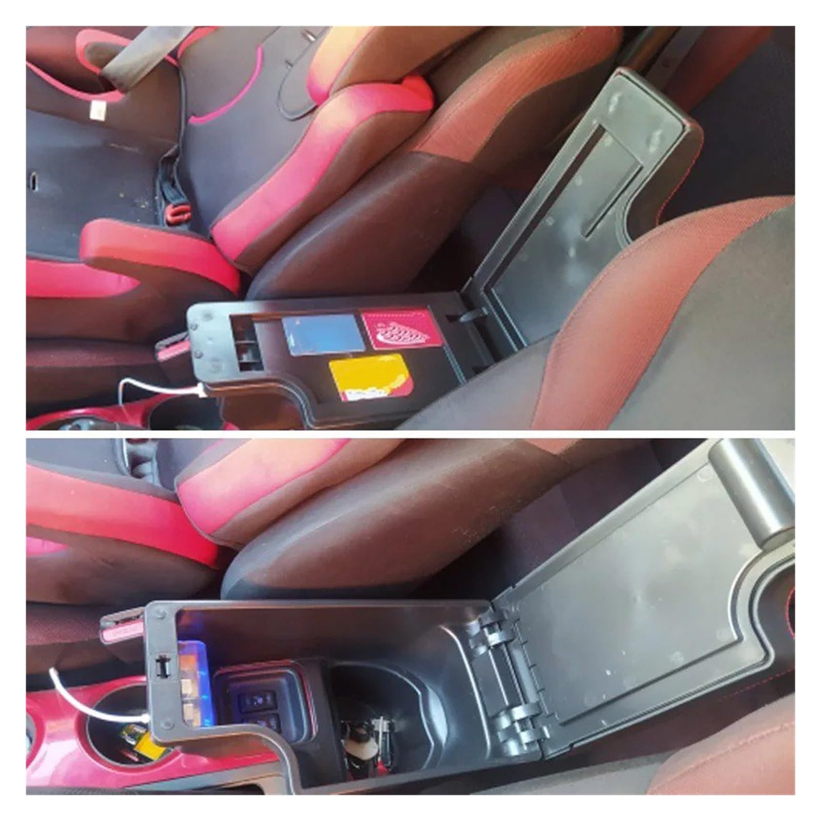 Scatola Bracciolo Dell'auto Dettagli Retrofit Riporre Gli Oggetti