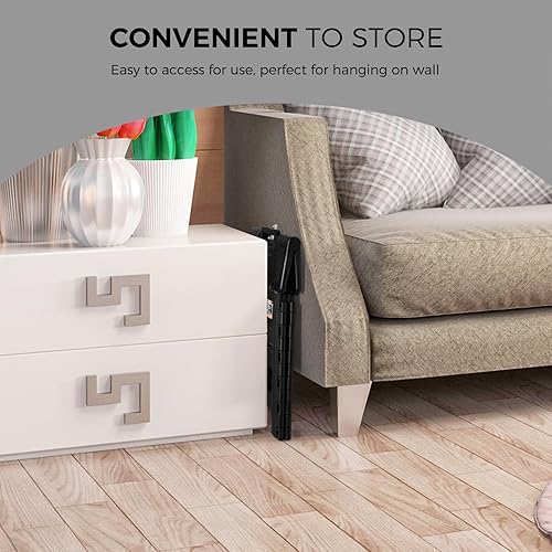 Miniatura 192 de Acko. Taburete plegable de 13 pulgadas de alto, resistente, para niños y adultos, cocina, jardín, baño, taburete con escalón. Blanco,Negro