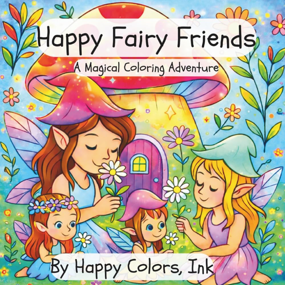Happy Fairy Friends: A Magical Coloring Adventure