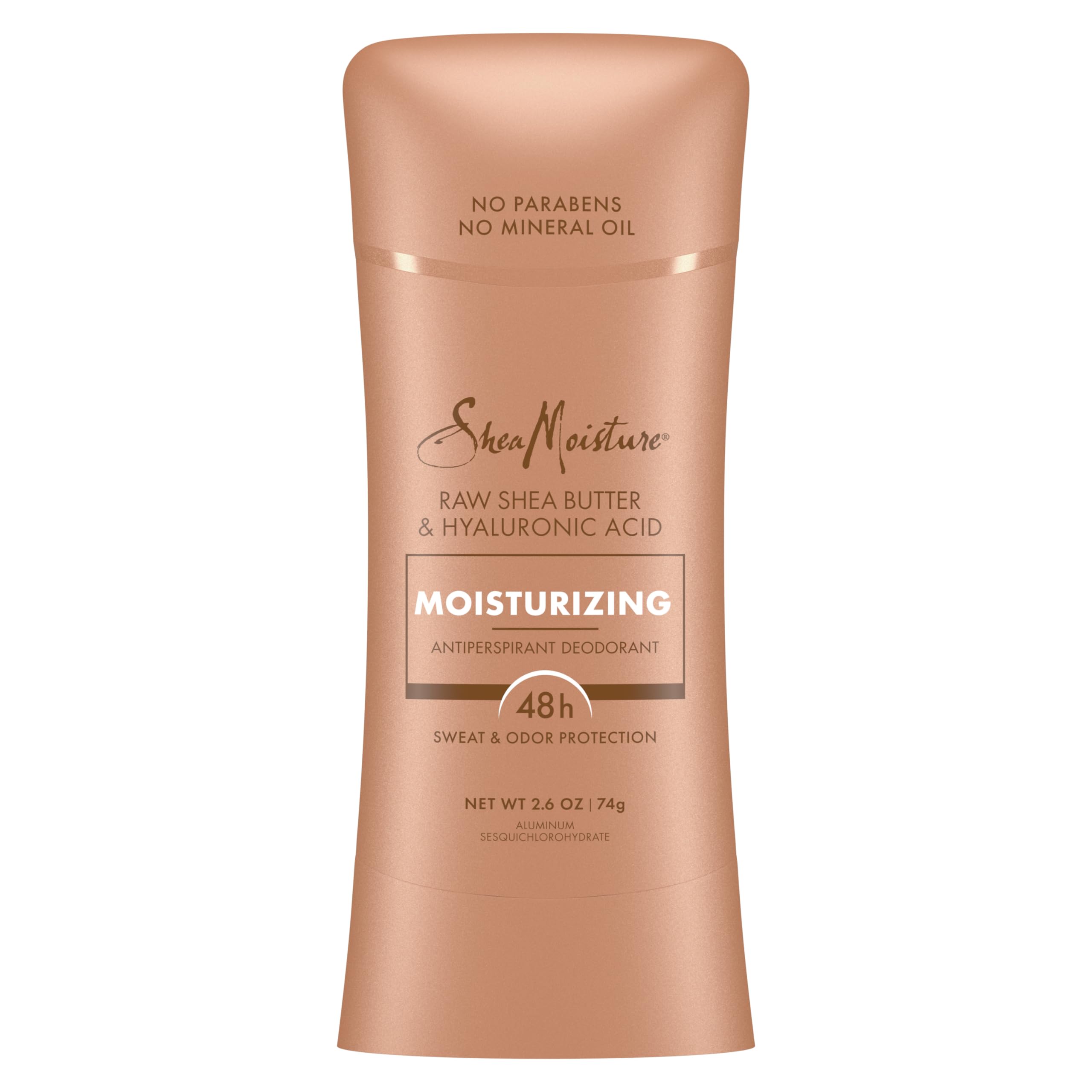SheaMoisture Antiperspirant Deodorant Stick for 48HR Sweat & Odor Protection Nourish with No Parabens & No Mineral Oil 2.6 oz