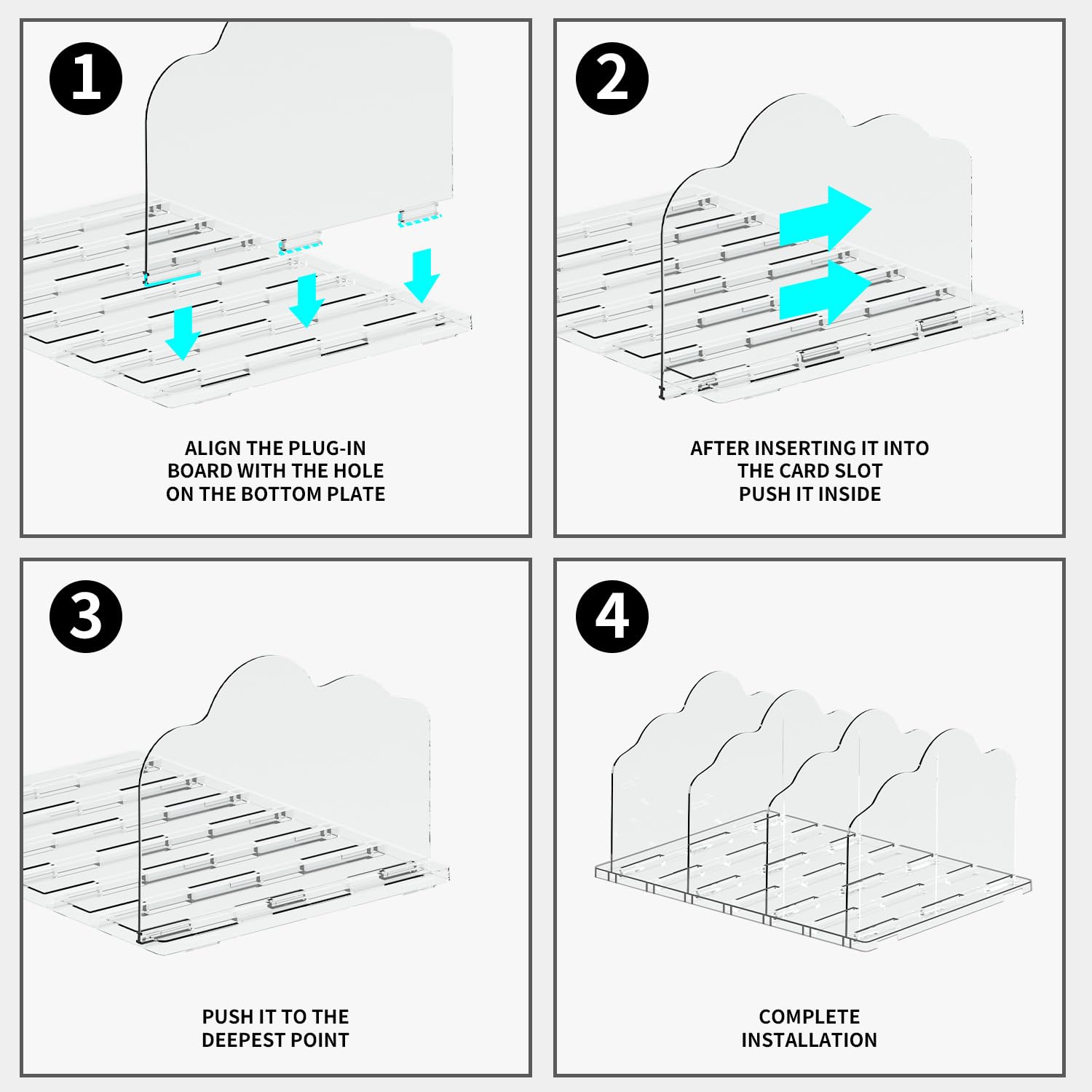 Quantum DSS403 Stackable Shelf Bin Divider for Restaurant Office Warehouse Manufacturing | Fits for Model SSB423 SSB443 SSB463 SSB483 | 7.25