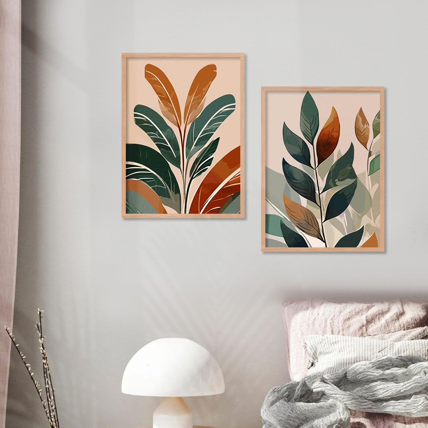 Kotart Wood Wall Paintings - Nature Leaf Art -5