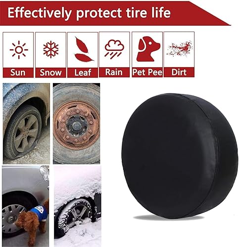 Miniatura 2 de BESULEN Paquete de 4 fundas para neumáticos, fundas de ruedas Oxford para RV, camión, SUV, remolque, cámper, protectores de neumáticos impermeables