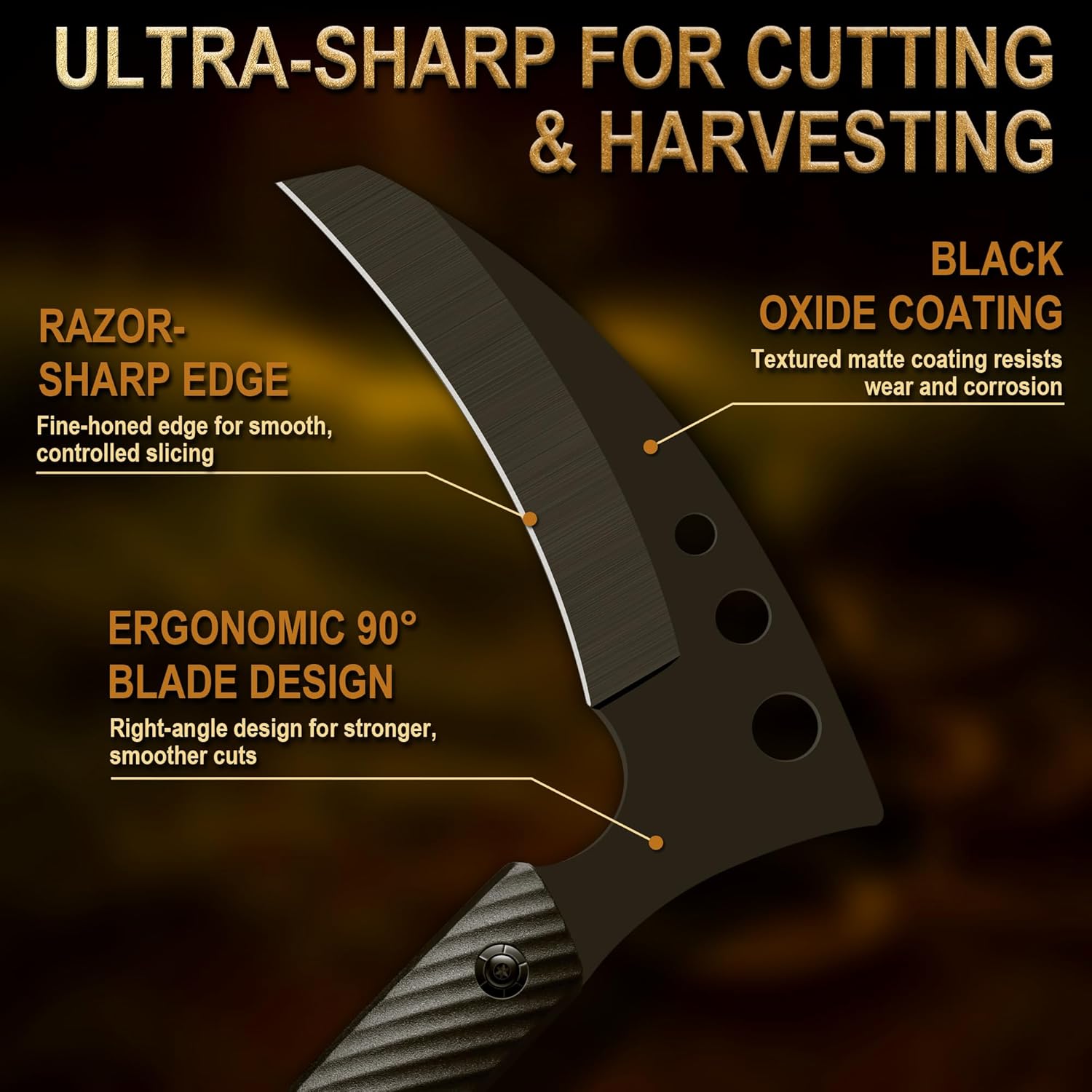Grumpy Bear Tactical Axe Sickle Set, Survival Axe, Sharp Tomahawk with Sheath, Portable Tomahawk, Durable Survival Hatchet for Emergency, Hiking and Camping, for Men Women