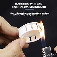 Vista 5 de 2 In/50 mm Plastic Plugs for Round Holes, White Screw Hole Cover Flush Type Snap in Locking Fastener Covers Caps for Sheet Metal Panels Tube Kitchen