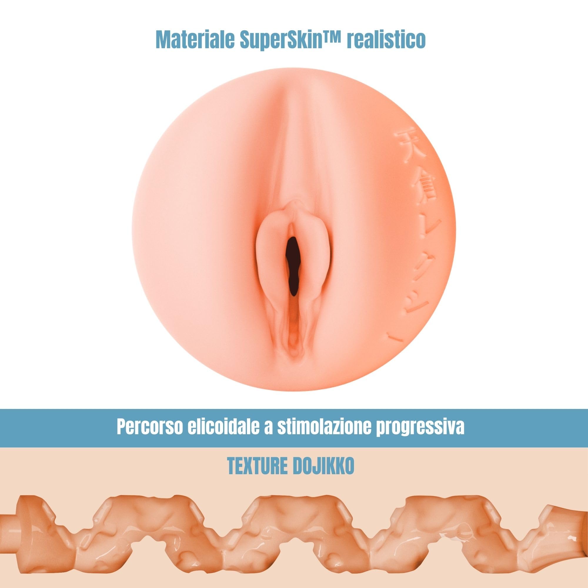 Fleshlight Fantasy Lexi Amakura Dojikko (Vagina) - Masturbatore Uomo - Esperienza reale - Superskin - Facile da pulire