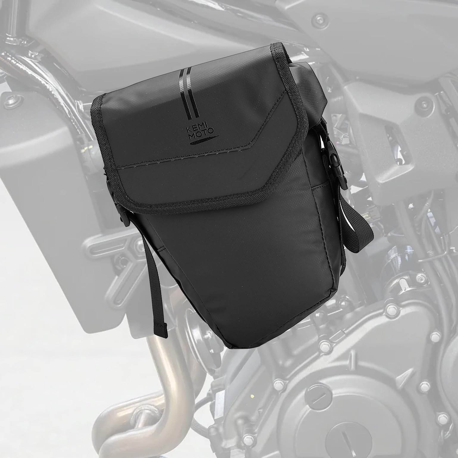 KEMIMOTO バイク用 レブル250 フレームバッグ 3L CL250 防水バッグ 小物入れ PVC全防水 ブラック サイドバッグrebel250/500/1100/CL250/50