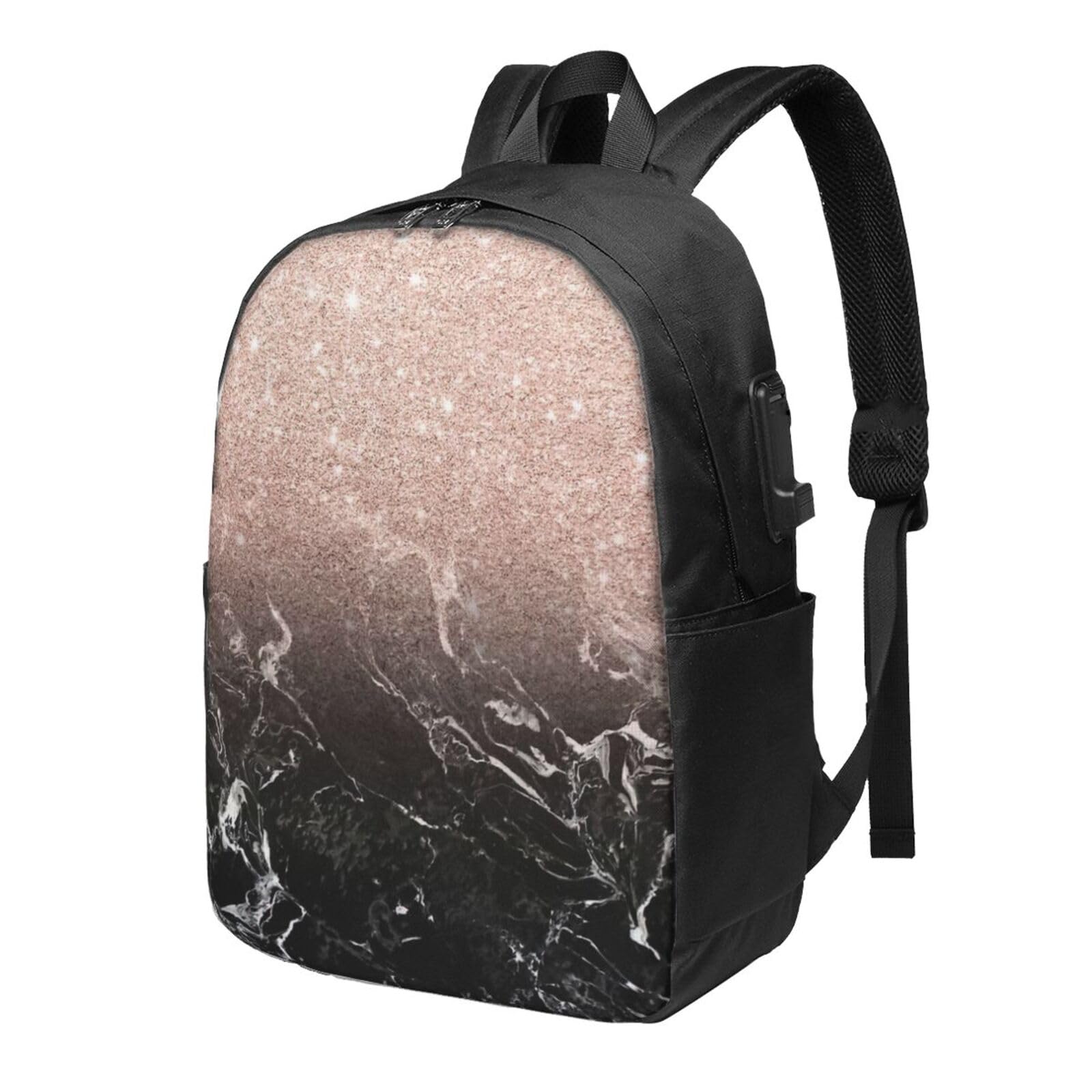 Borsa a tracolla per computer portatile da 13 a 15,6 pollici, con motivo farfalla blu, custodia protettiva per il trasporto con tasca