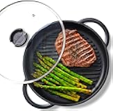 The Whatever Pan Cast Aluminum Griddle Pan for Stove Top - Lighter than Cast Iron Skillet Pancake Griddle with Lid - Nonstick Stove Top Grill 10.6