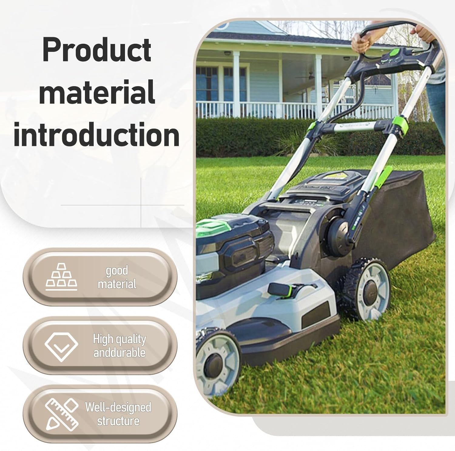 3800095004 Grass Bag Catcher Compatible with EGO LM2000, LM2000-S 21" Lawn Mowers, Replaces 3800095000 38000950 3800095 - (Without Grass Catcher Frame)