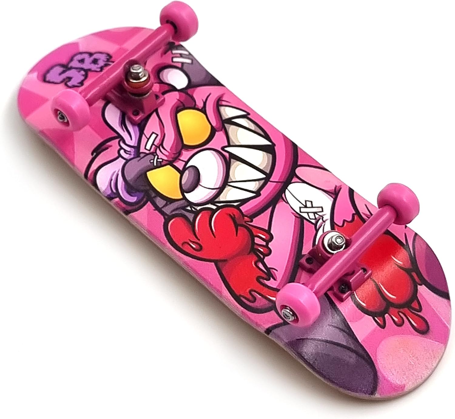 SPITBOARDS® Fingerboard Bearing Wheels, CNC Polyurethane, Set of 4, Pink