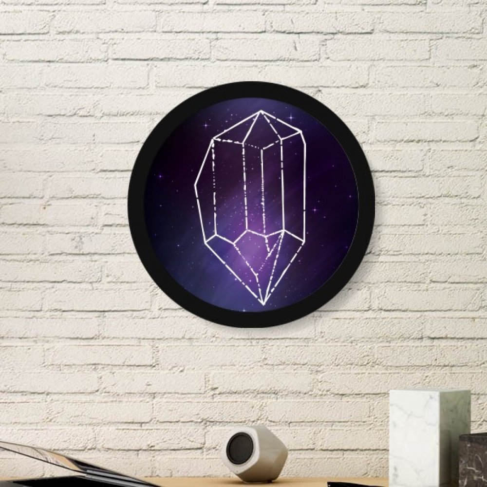 Cadre photo ronde en bois univers fantaisie pour embellir votre salon ou votre bureau créatif