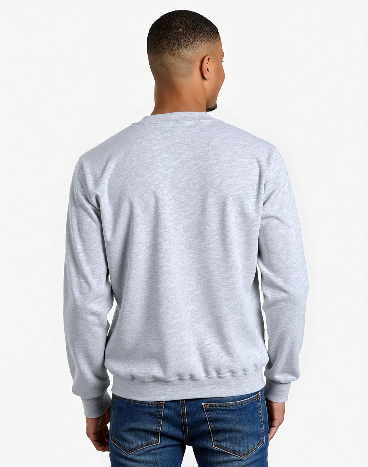 Men'S Crewneck Sweatshirt Long Sleeve Baggy Sweatshirts Lightweight Crew Neck Pullover - Image 4