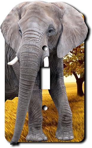 Elefante decorativo acrílico cubierta eléctrica - Interruptor de luz individual