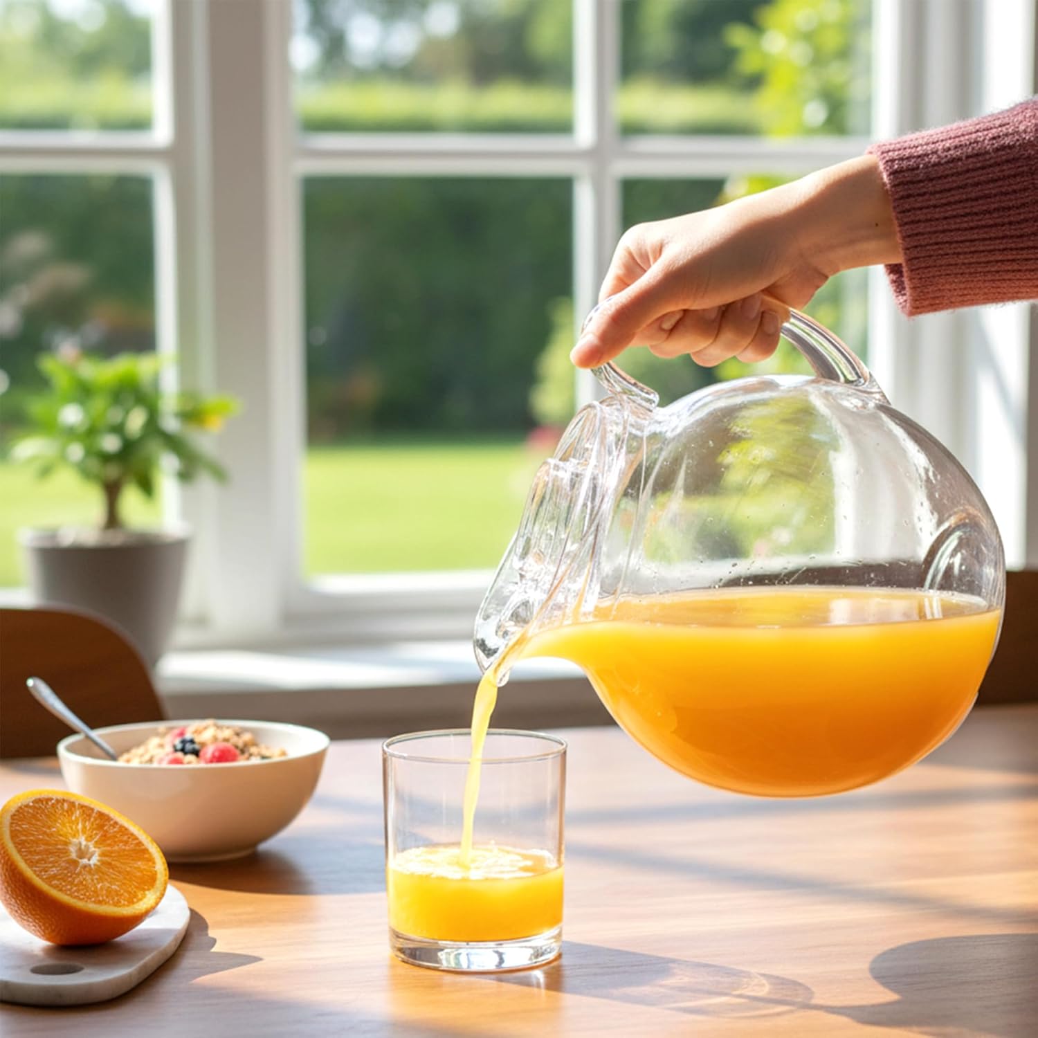 Amazing Abby - Vively Max - Plastic Pitcher (120 oz), Clear Water Pitcher with Lid, Fridge Jug, BPA-Free, Shatter-Proof, Great for Iced Tea, Sangria, Lemonade, Juice, Milk, and More - Image 4