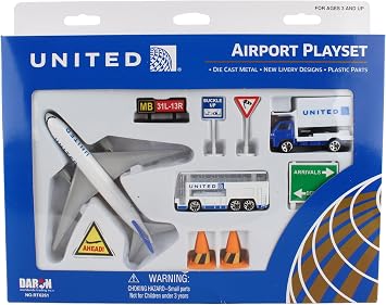 Daron United Airlines Airport Playset