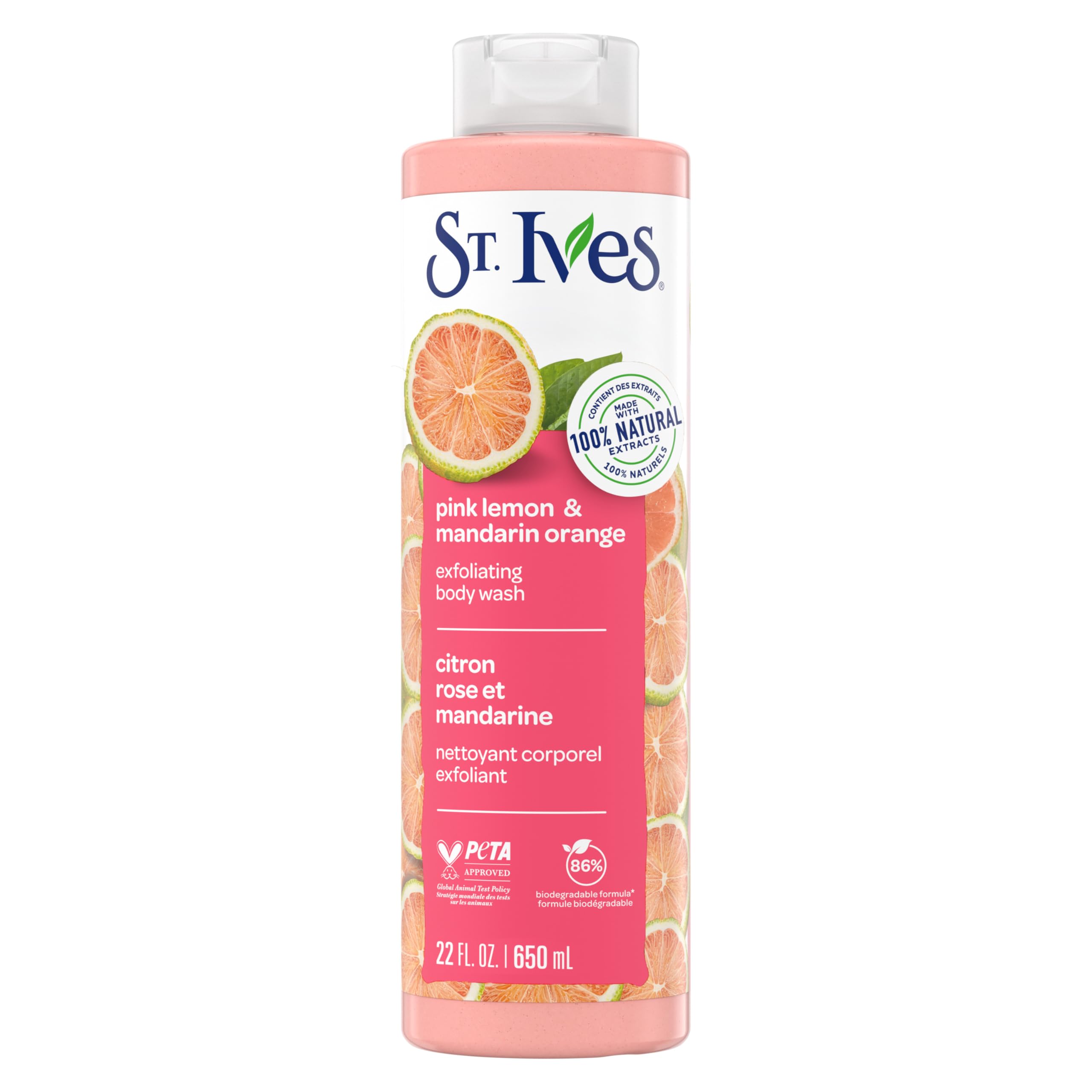 St Ives Body Wash Pink Lemon & Mandarin Orange 700ml
