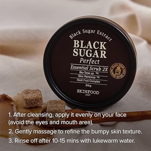Miniatura 6 de Máscara exfoliante de azúcar negra de SkinFood en formato de 35 oz
