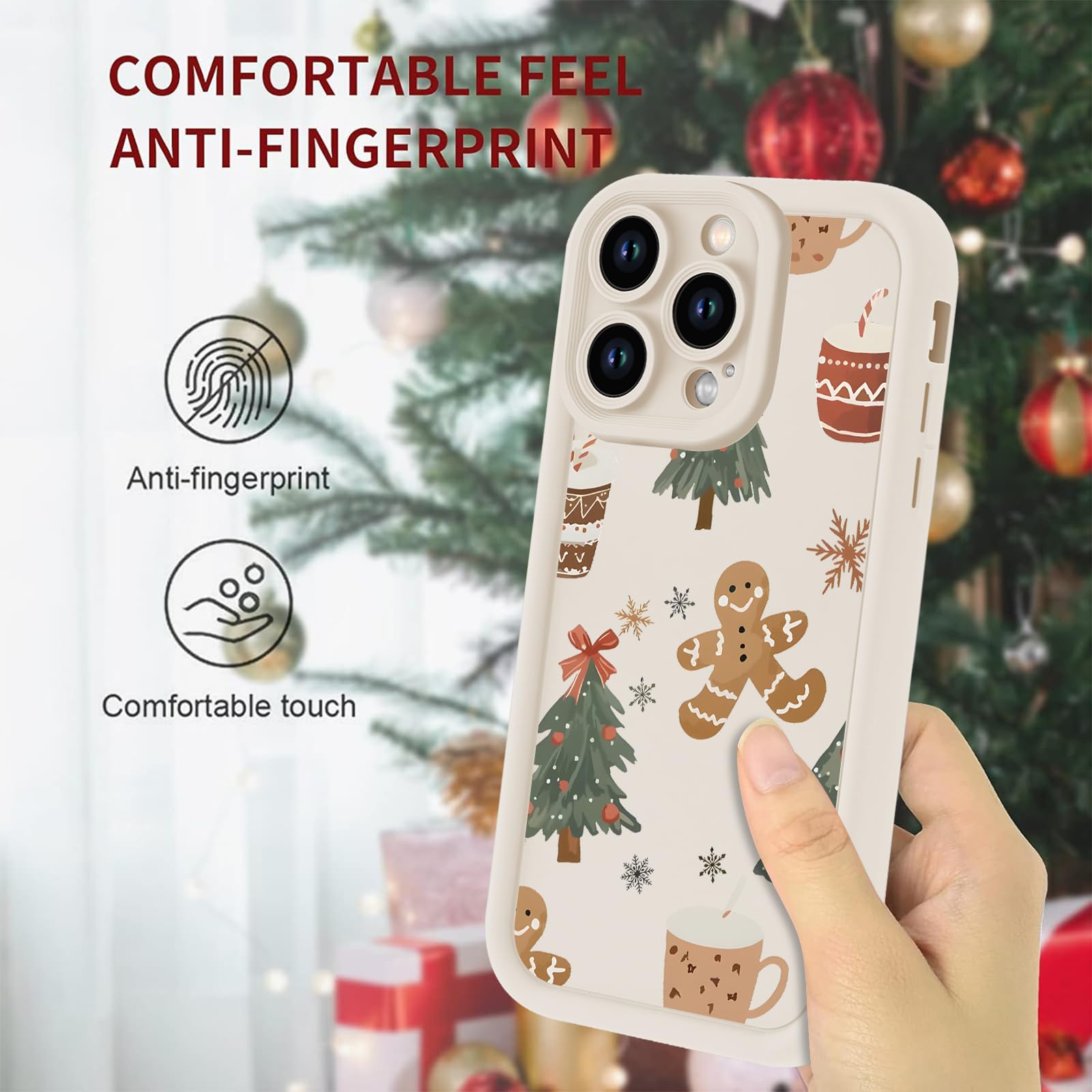 Custodia IPhone 14 Pro Max Con Luci Di Natale: Cover Colorata Morbida TPU Antiurto Con Ricarica Wireless - 2