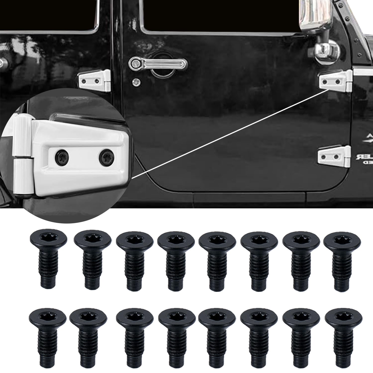 Jeep Door Hinge Covers Rock Stopperz Door Hinge Protection Kit - Compatible With Jeep Wrangler Jl Jlu Gladiator 2019 Current 4 Door Coverage Jeep Wrangler Jl Accessories