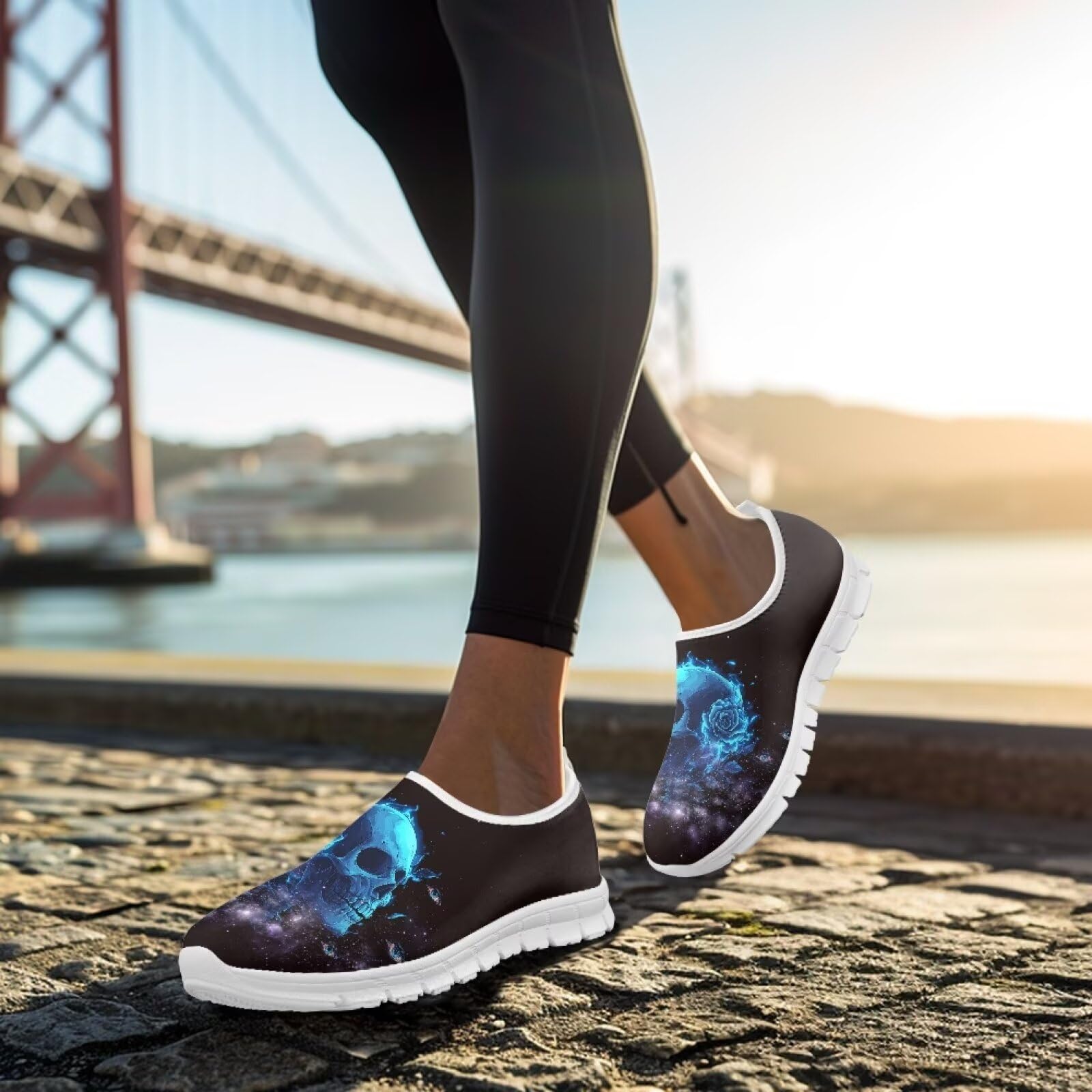 Scarpe da ginnastica casual da donna, con supporto per arco plantare, traspiranti, antiscivolo, comode, scarpe da ginnastica, mocassini, scarpe da corsa