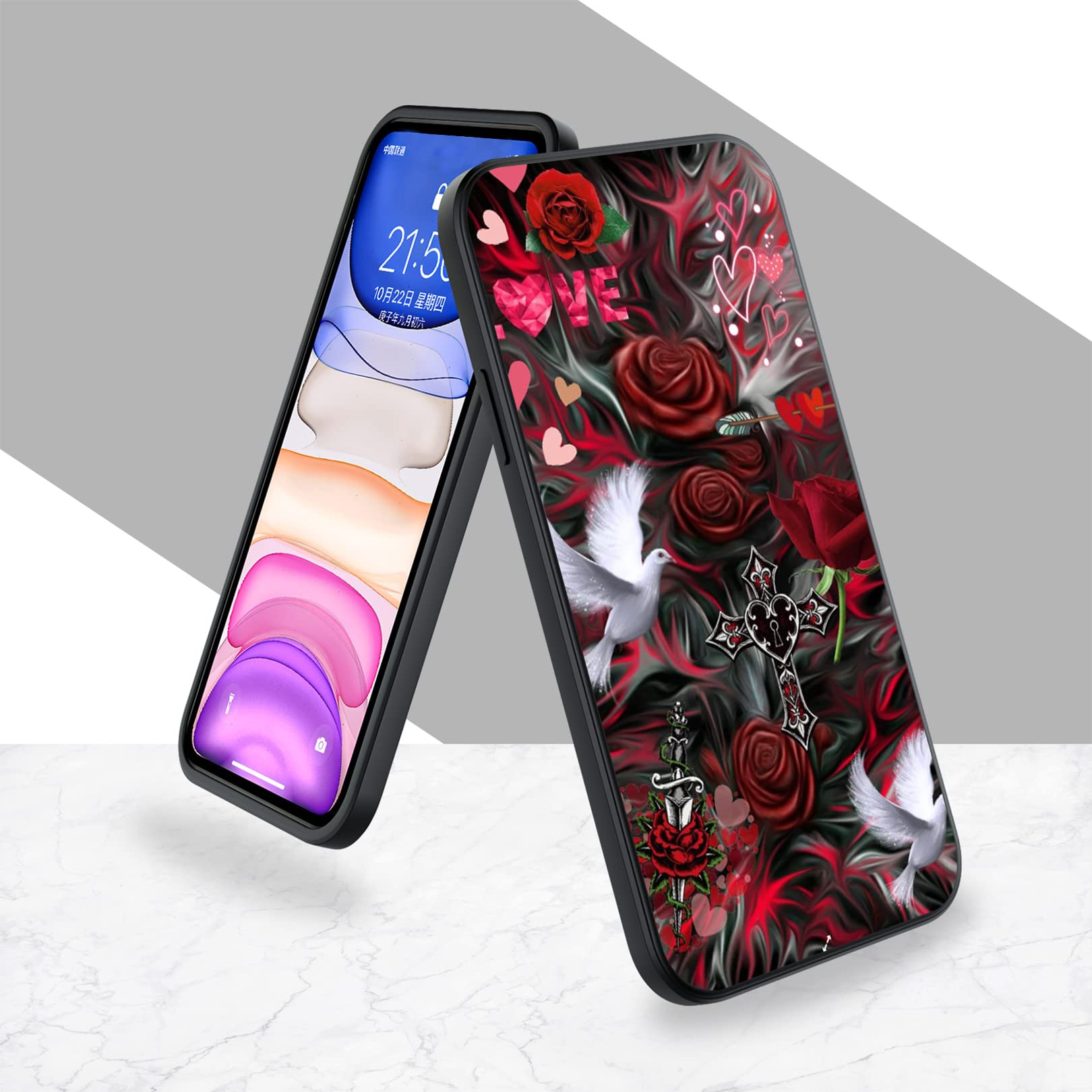 CXKJ Custodia Per Doogee X98 PRO (6.52 Pollice) Pellicola Vetro