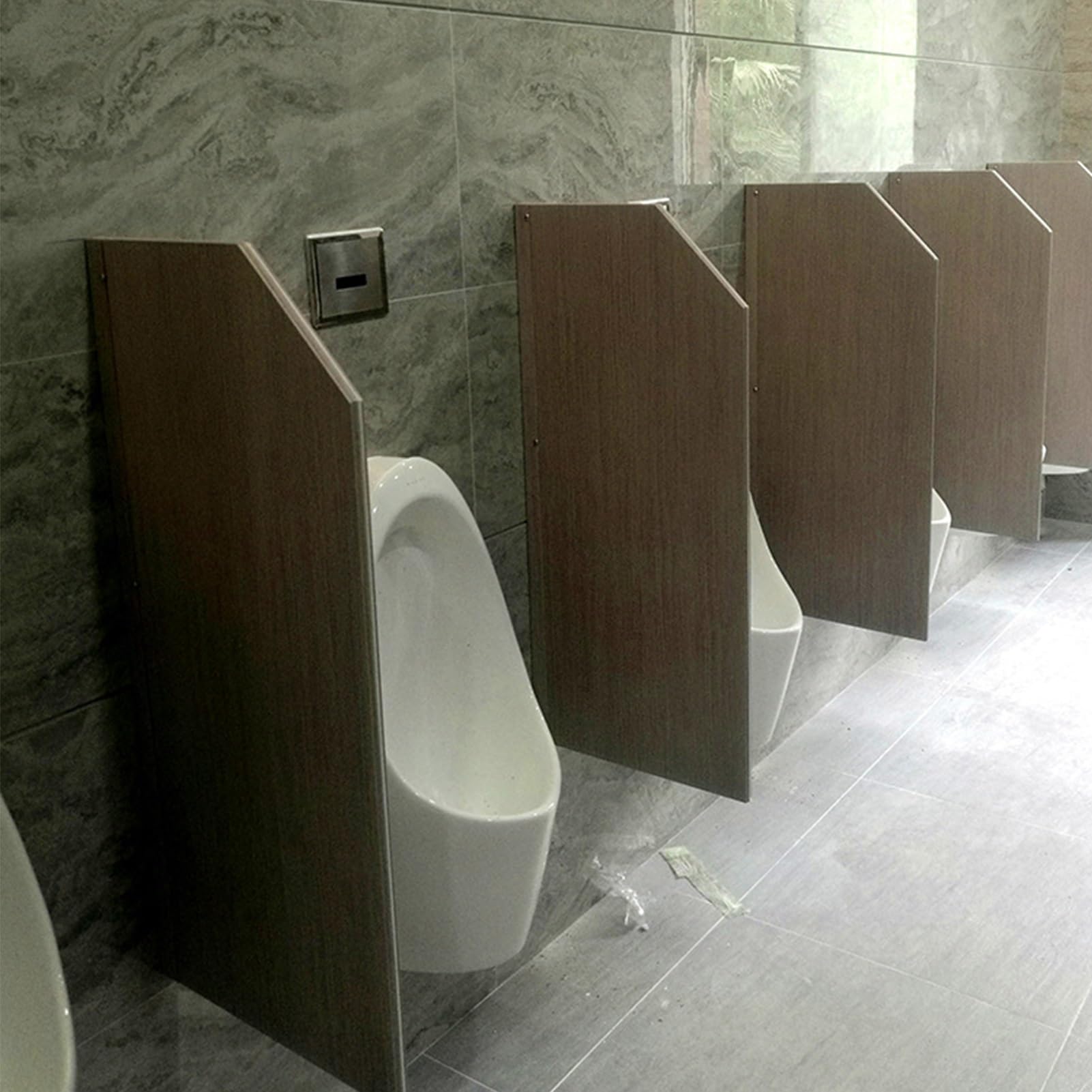 Générique Écran d'urinoir étanche pour Toilettes Hommes, cloison Murale de séparation, Panneau de séparation de Toilettes Durable, Gris 90x40cm (1pc) - Améliore la santé et l'hygiène publiques