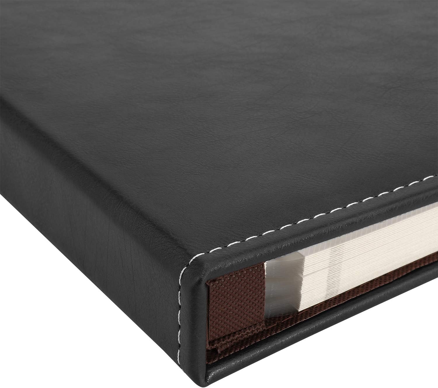 Magicfly Self-Adhesive Photo Album with Leather Cover, Self-Stick Leather Photos Album, 12. 5 X 10. 7 Inch, Hand Made DIY Albums for 3x5, 4x6, 5x7, 6x8, 8x10 Photos, (30 Sheet, 60 Pages) Black
