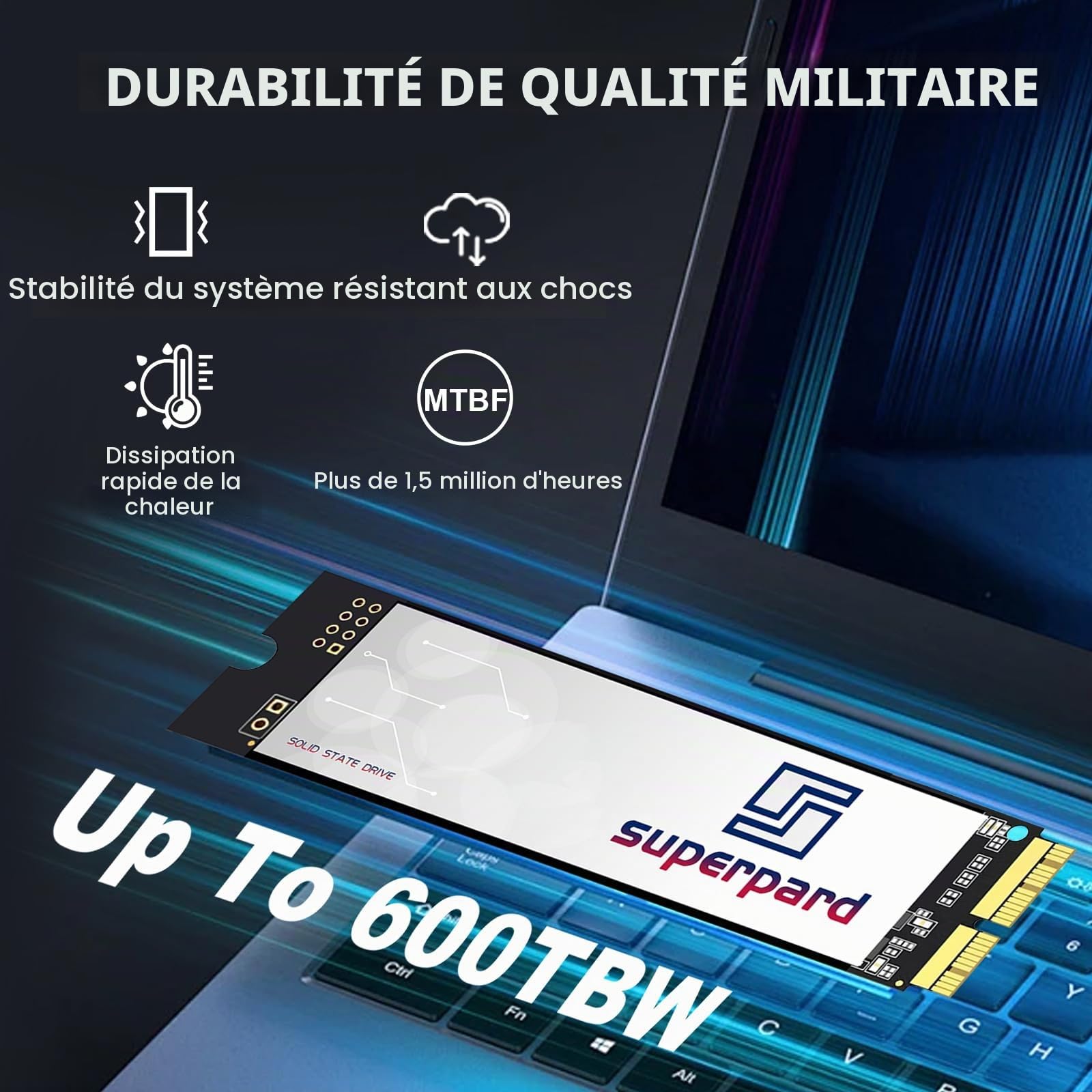 Disque Dur SSD 256Go pour MacBook Air A1465/A1466 (2013-2017), MacBook Pro A1502/A1398 (2013-2015), iMac A1418/A1419 (2013-2017), Mac Mini (2014), Mac Pro (2013) (macOS Préinstallé)