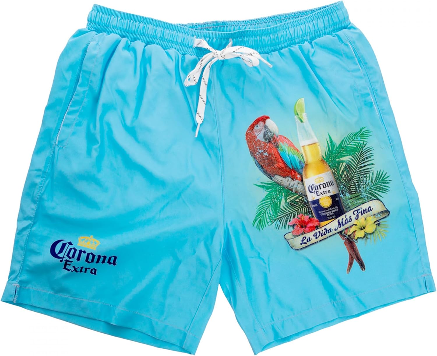 Corona Extra La Vida Mas Fina Tropical Board Shorts