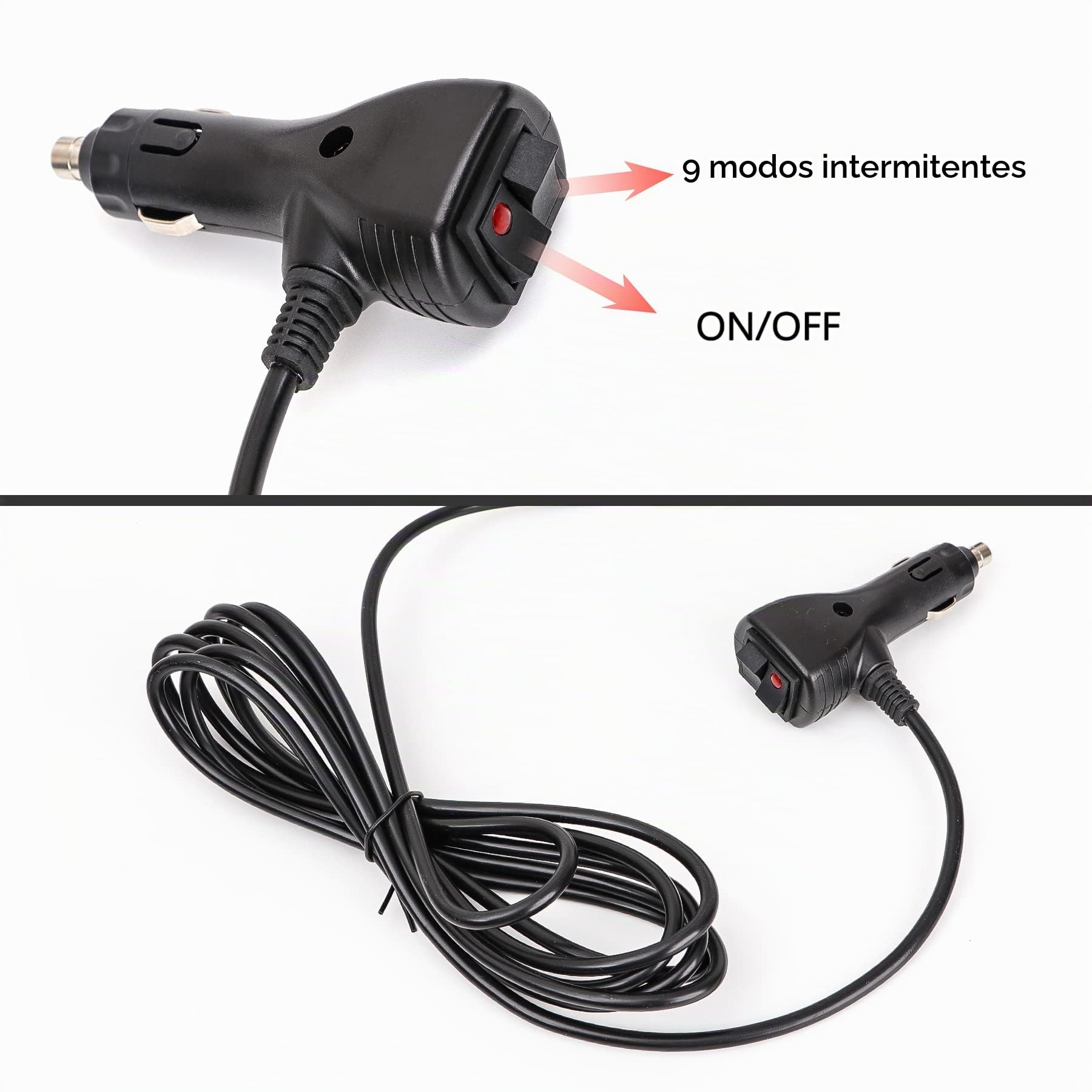 Pack 2 Luces LED Estroboscópicas Ámbar 24 LED 13,7” 12 Modos 2 En 1 Luz Emergencia Parabrisas Ventosa IP65 para Conductores, Grúas, Rescate, Coche y Camión 12-24V