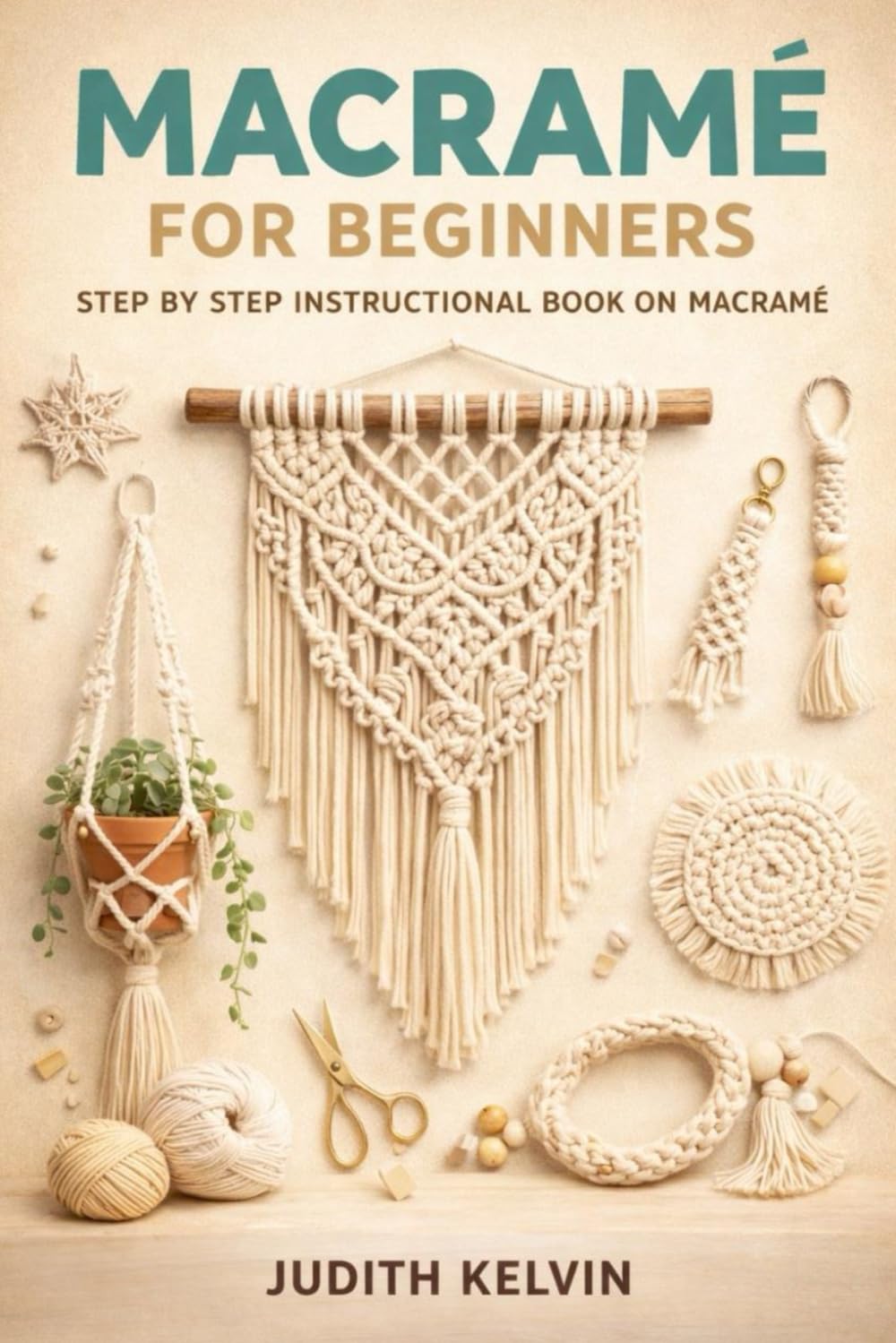MACRAMÉ FOR BEGINNERS: STEP BY STEP INSTRUCTIONAL BOOK ON MACRAMÉ