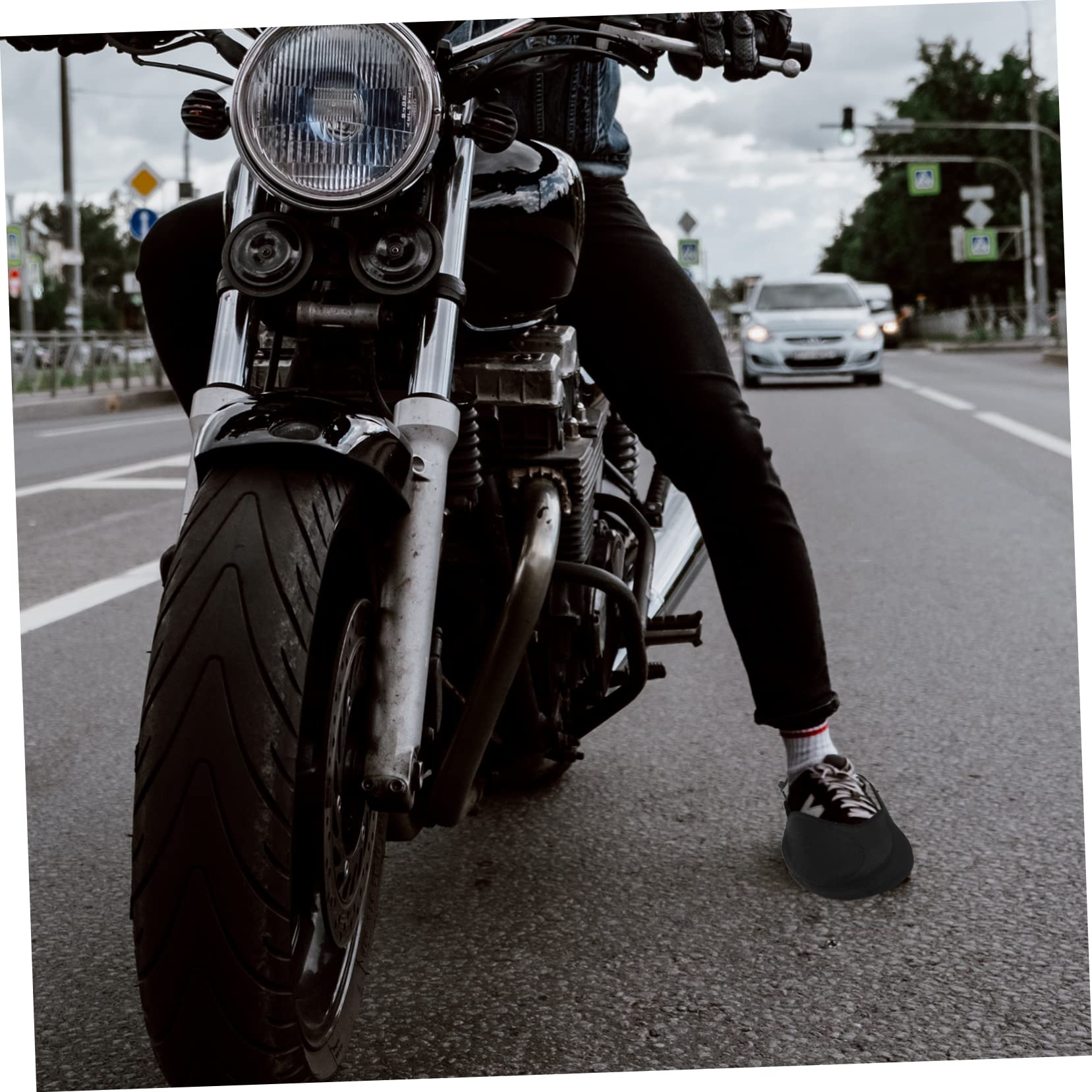 LIOOBO 3pcs Motorbike Shoe Pad Winter Cycling Shoe Covers Protector Motorcycle Supply