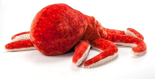 Miniatura 10 de The Petting Zoo Peluche de pulpo rojo del Pacífico, regalos para niños, animales salvajes del océano Onez, juguete de peluche jumbo de pulpo de 24
