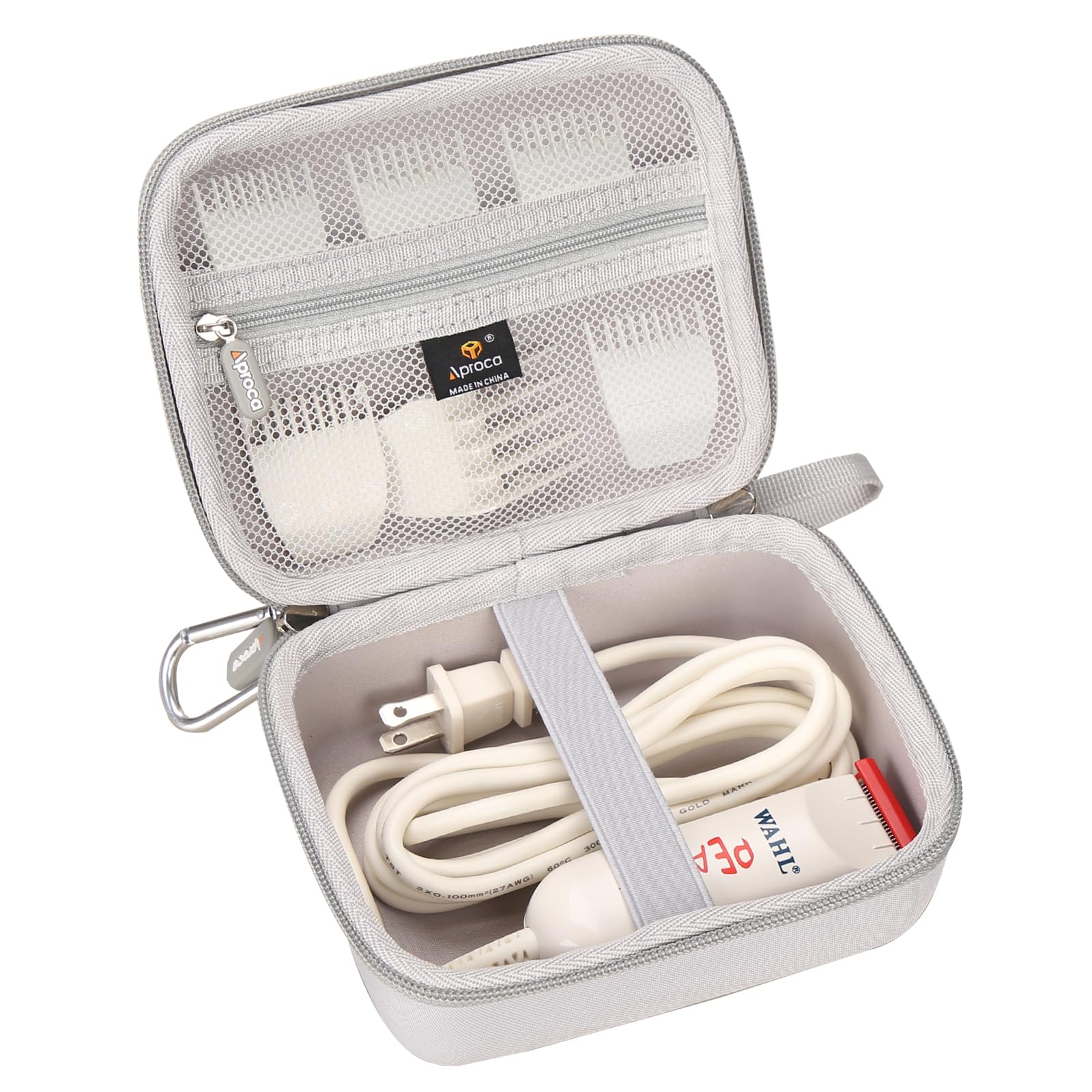 Aproca Case Compatible with Wahl Professional Peanut Corded Trimmer 8685-1401 8655-200 8655, Portable Storage Bag for Accessories -Grey (Case Only)