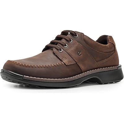 ECCO Fusion Walker Moc Toe Oxfords cocoa brown nubuck