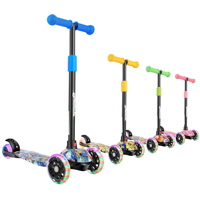 Buy Hikole Scooters for Kids, 3 Wheel Scooter for Girls & Boys