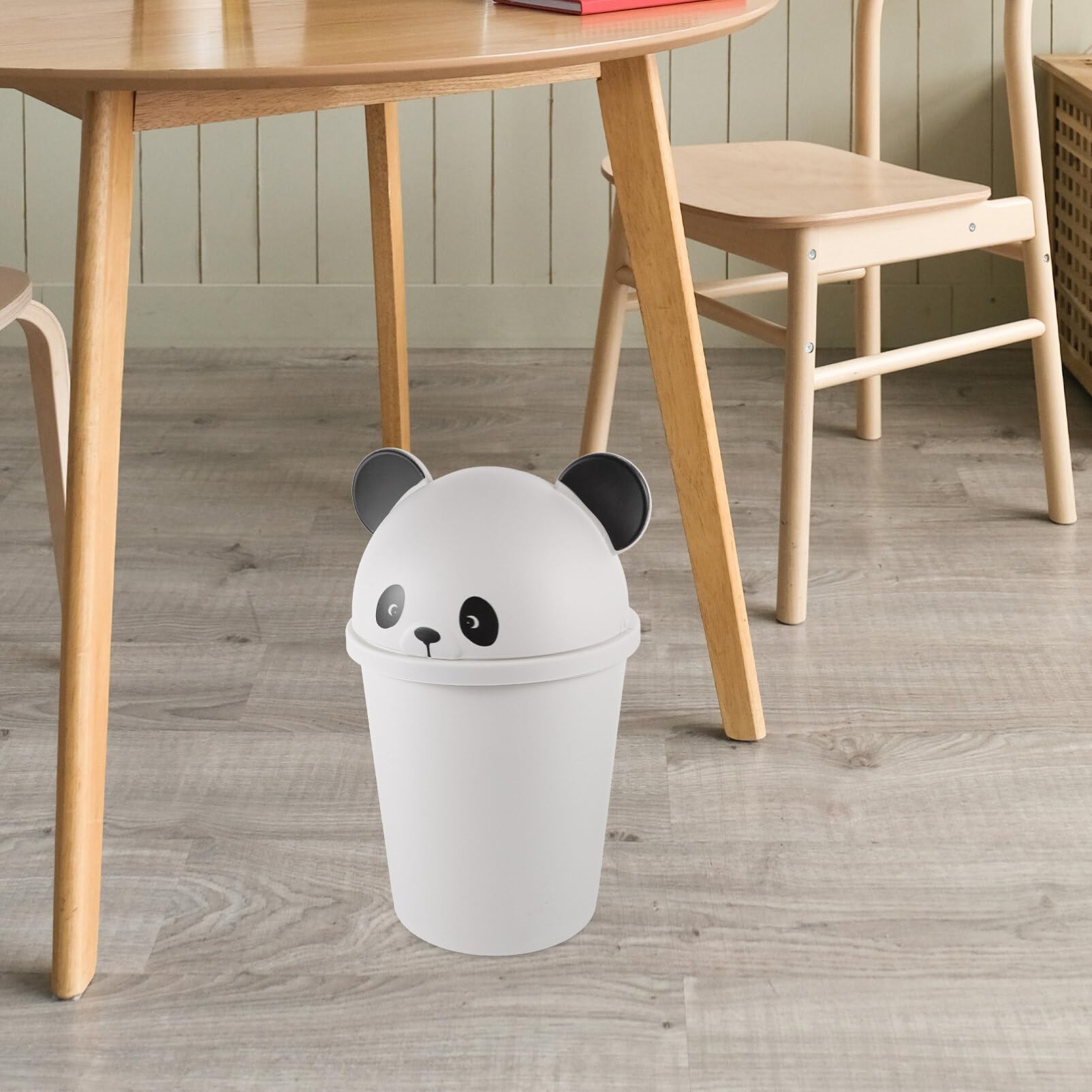 Poubelle De Recyclage Grise Pour Salle De Bain, à Usage Domestique Dans Cuisine Et Salon Avec Couvercle Sans Pedale 98425869