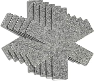Mitening Separatori Pentole, 5 Pezzi Proteggi Pentole e Salvapadelle, Feltro Premium Separatore Antiscivolo Protezioni AntiGraffio, Adatto per Pentole e Padelle Antiaderenti, Ghisa, Ceramica (Grigio)