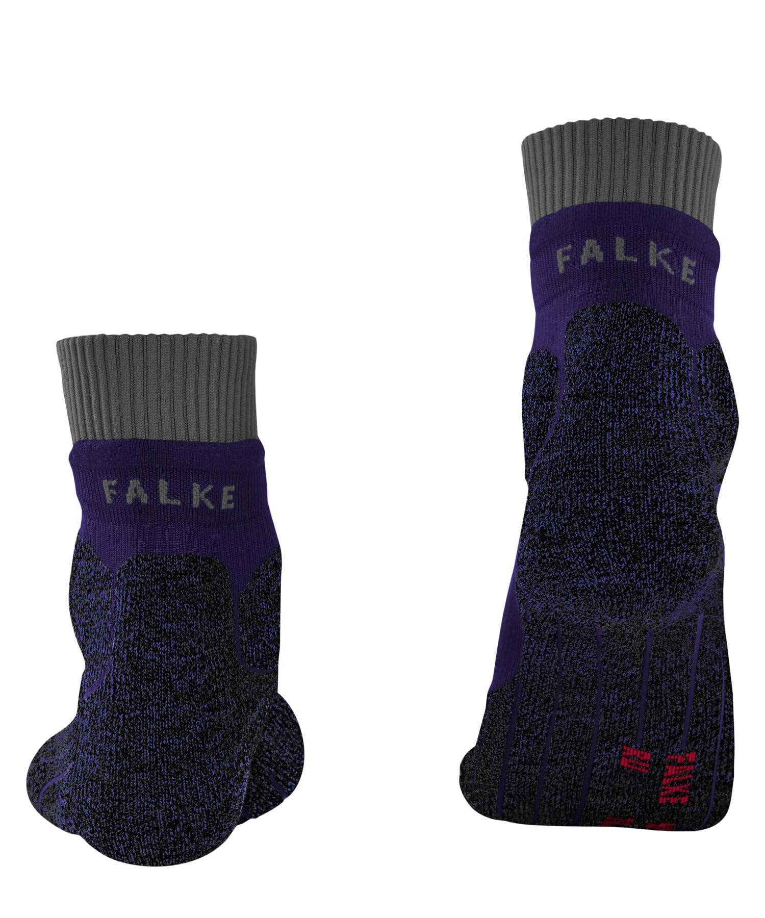 FALKE Kobiety Skarpety do biegania RU Trail W So materiał funkcyjny przeciw pęcherzom 1 Para, Fioletowy Amethyst 8683, 37-38
