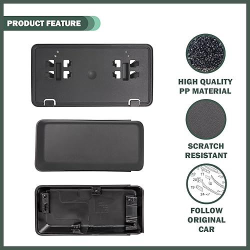 Miniatura 3 de Almohadillas de parachoques delantero originales y soporte de montaje de parachoques delantero para Ford F-150 2018-2020, reemplaza JL3Z17E810AB,