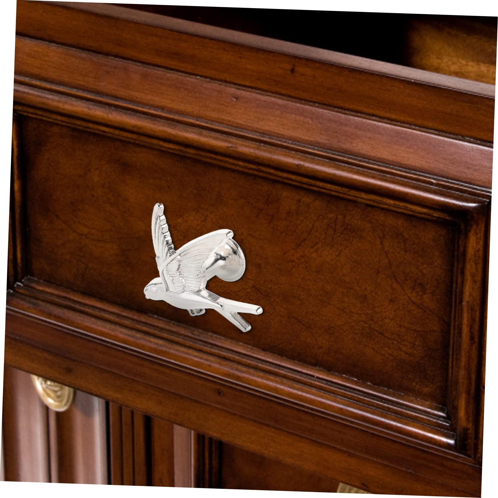 Artibetter 3 Set Di Maniglie Per Mobili in Stile Unico A Forma Di Volante Pomelli in Metallo Finitura Liscia Pomelli Decorativi Per Porte Per La Casa 2 Pezzi * 3