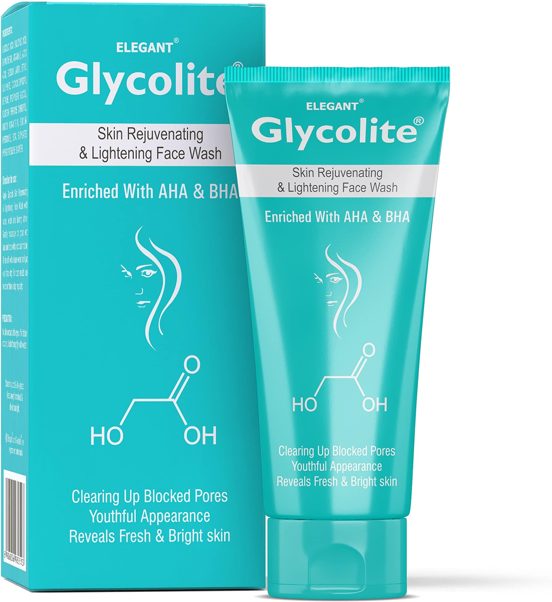 Skin Rejuvenating & Lightening Face Wash 60ml | Glycolic Acid Face Wash | Improves Skin Texture, Tone, and Appearance | Reveals Face & Bright Skin | Suitable For All Skin - Pack Of 1