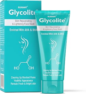 Glycolite Skin Rejuvenating & Lightening Face Wash 60ml | Glycolic Acid Face Wash | Improves Skin Texture, Tone, and Appea... Price In India