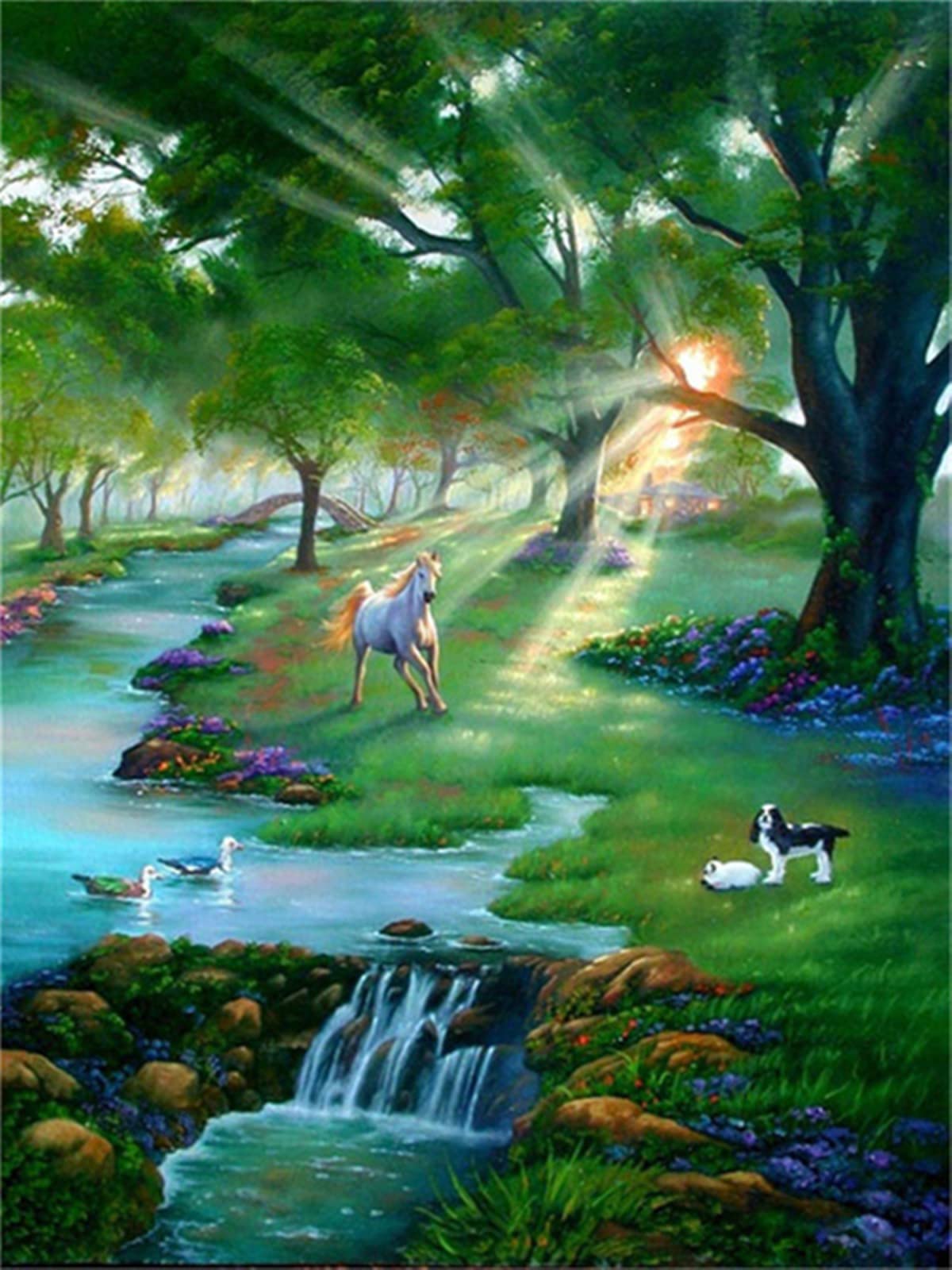6000 Teile Lernpuzzle Wiese EIN Herausforderndes Geschicklichkeitsspiel FüR Die Ganze Familie Fertige Größe 179×105cm