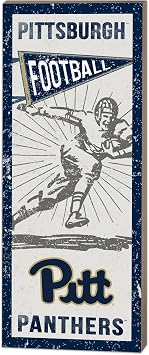 KH Sports Fan 7"x18" Pittsburgh Panthers Vintage Player, Multi