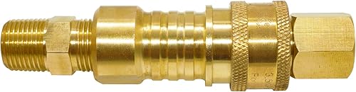 Miniatura 5 de Dozyant Kit de adaptador de conexión rápida de propano  gas natural 38 pulgada de rosca macho x 38 pulgada de rosca hembra de tubería, 100% de