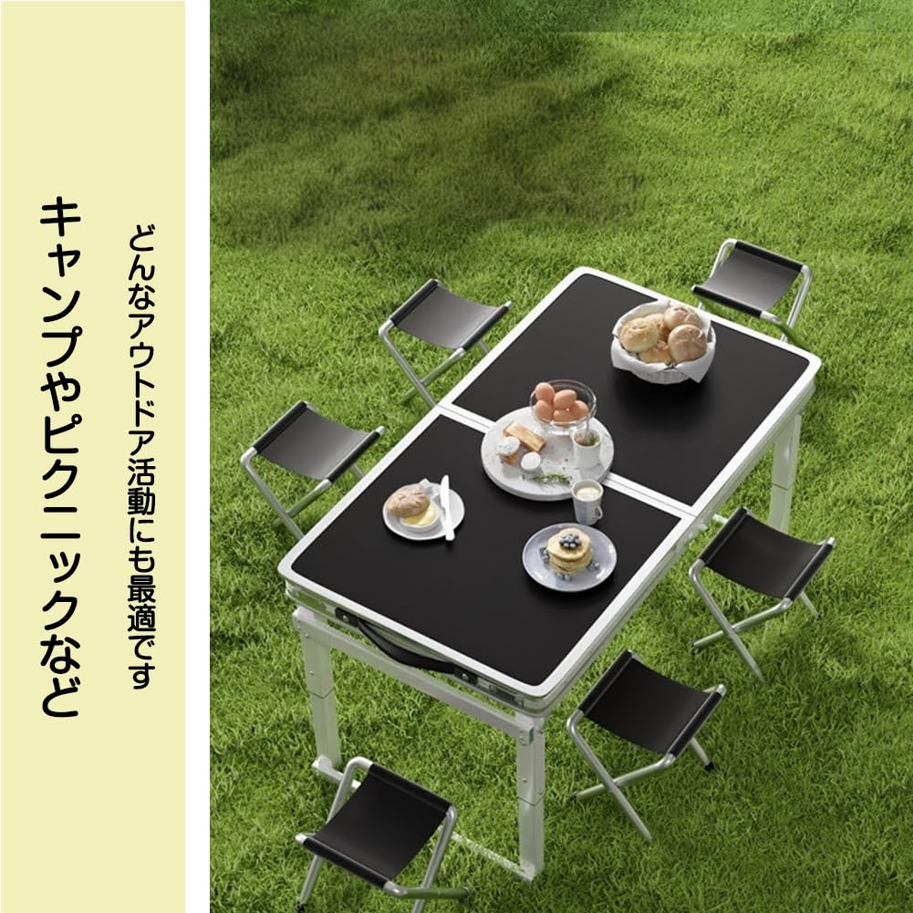 PonyLes 折りたたみテーブル アウトドア キャンプ テーブル 作業台 高さ調節 屋外 軽量机 組み立て不要 収納便利 庭 ベランダ ガーデン BBQ パーティー 対応 (ホワイト, 100cm*50cm) Amazon.co.jp: PonyLes 折りたたみテーブル アウトドア キャンプ