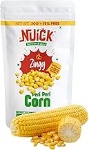NUICK Freeze Dried Peri Peri Corn | Pack of 2 | Not Baked, Not Fried, Not Frozen | Rich source of Protein and Fibre | Nutritious and Crunchy Snacks for Kids and Adults