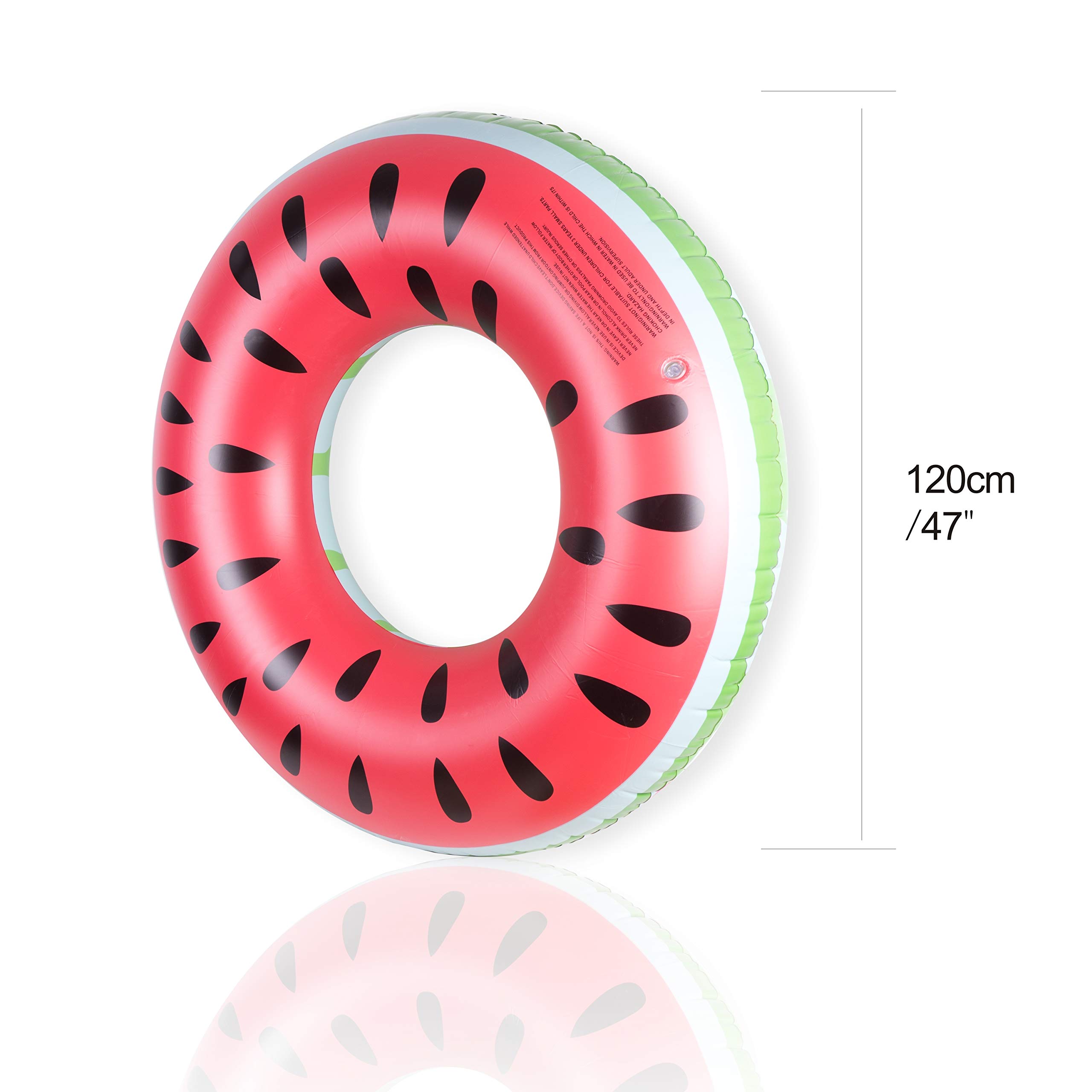 47 inch Watermelon Swim Ring - Protective Design of Extension-Type Charging (Watermelon 1)